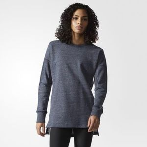 Adidas Reigning Champ Terry Crewneck Sweatshirt in Heather Navy